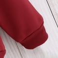 thumbnail image 7 of Fall Jackets for Toddler Kids Toddler Kids Boys Girls Fashion Cute Color Plush Warm Long Sleeved Casual Sports Tracksuits Hooded Coat New Fall Jackets Winter Outerwear Red 7T, 7 of 7