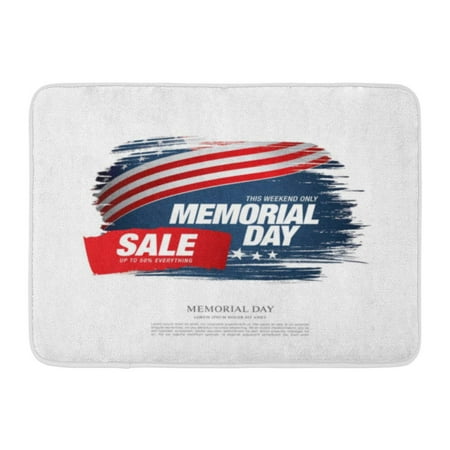 GODPOK American Blue America Memorial Day Sale Red Event Blowout Rug Doormat Bath Mat 23.6x15.7