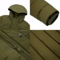 thumbnail image 5 of Coevals Club Mens Thickened Down Jacket Hooded Coat Winter 7 Pockets Puffer Quilted Jacket 01 Fir 3X-Large, 5 of 6