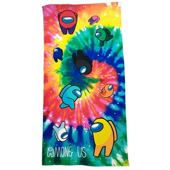 Jay Franco Among Us Microfiber Towel & Washcloth, Multicolor
