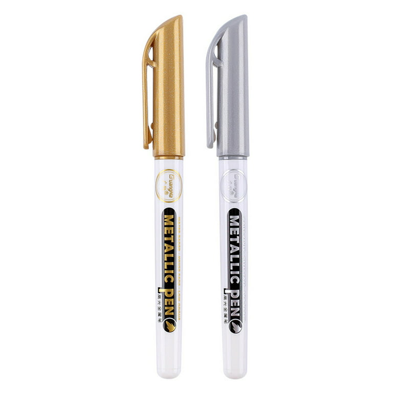 Paint Pen Gold Silver Metallic Permanent Acrylic Markers Set for