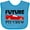 Turquoise, variant on Inktastic Future Pit Crew Red Race Car Boys or Girls Baby Bib