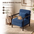 thumbnail image 6 of Accent Chair with Hidden Storage, LEGAHOME Antique Blue Modern Arm Chair for Living Room, Comfy Corduroy Reading Armchair for Bedroom, with Solid Wood Leg for 250lbs Weight Capacity, 6 of 10