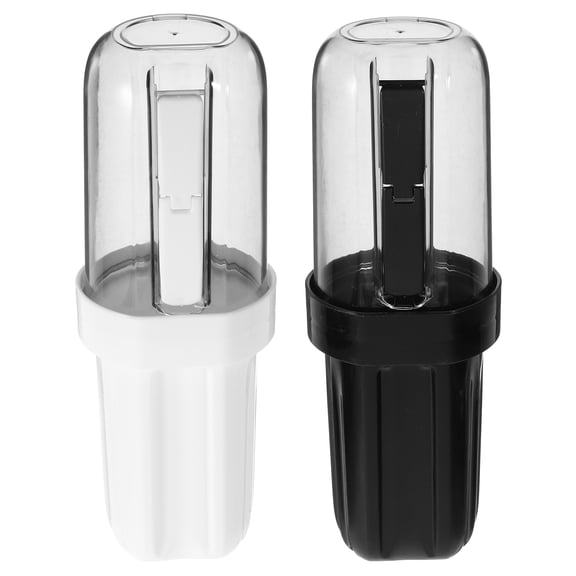 Travel Mouthwash Cup Cylinder Accessories Container Toothbrush Holder Case Portable Hotel Accessory 2 Pcs