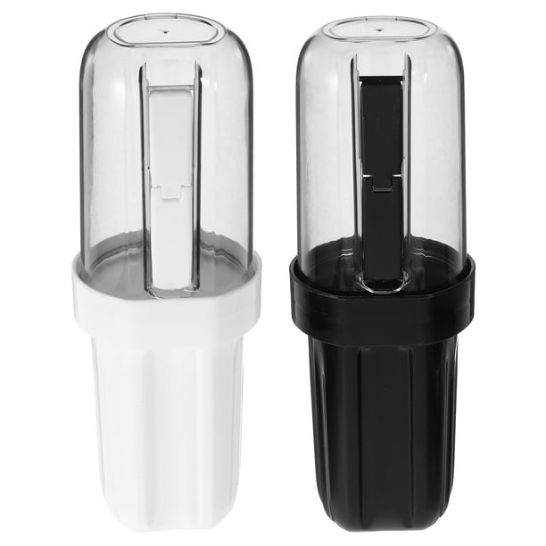 WORGEOUS Estuche portátil para cepillos de dientes, contenedor para cepillos de dientes, estuche de almacenamiento de pasta dental para Hotel y hogar, 2 uds.