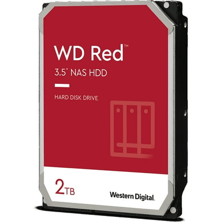 Western Digital Red 2TB NAS Internal Hard Drive - 5400 RPM Class, SATA 6Gb/s, SMR, 256MB Cache, 3.5" - WD20EFAX