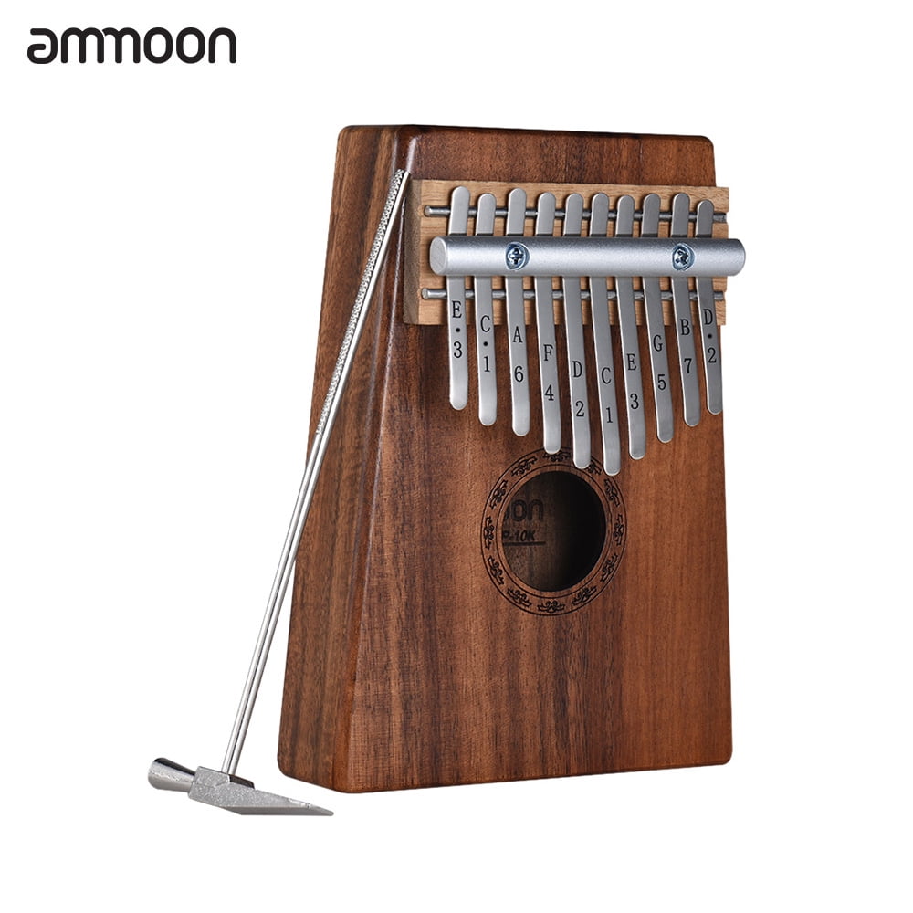 Tuning Hammer Pouch Bag 17 Keys Kalimba Thumb Piano Solid KOA Body with Manual