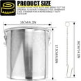 thumbnail image 2 of Stainless Steel Spice Filter Seasoning Strainer Cooking Spice Filter Loose Leaf Tea Infuser for Home Restaurant, 6.3x6.8 Inch, 2 of 12