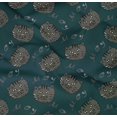 thumbnail image 4 of oneOone Cotton Poplin Twill Teal Blue Fabric Cat Face Animal Sewing Material Print Fabric By The Yard 56 Inch Wide, 4 of 4
