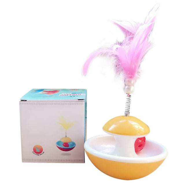 Cat Toy Funny Spring Bell Interactive Tumbler Toy Cat Teaser Toy Pet Play Toy