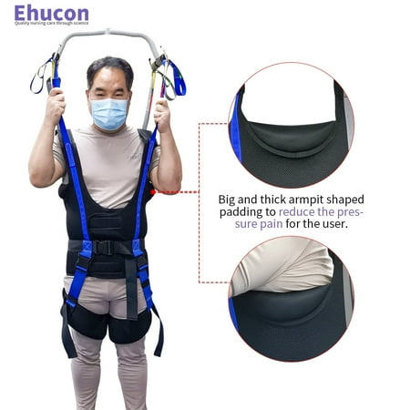 Ehucon Patient Lift Walking Sling for Standing Support,Pelvic Padded 500lbs Safety Loading Weight L