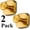 Brushed Gold, variant on Heavy Duty Reusable Suction Cup Hooks for Kitchen/Bathroom/Shower - Wet-Proof Hooks for Towels, Robes, Loofah&Wreaths/No Drill Mounting on Glass, Tile, Metal (2, Brushed Nickel)
