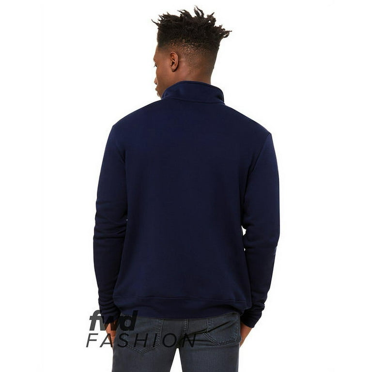 Bella Canvas FWD Fashion Unisex Quarter Zip Pullover Fleece NAVY 2XL Walmart