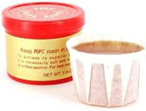 Pop's Bass Rosin, Pops, Bass, Amber, 2.00" x 2.00" x 2.00"