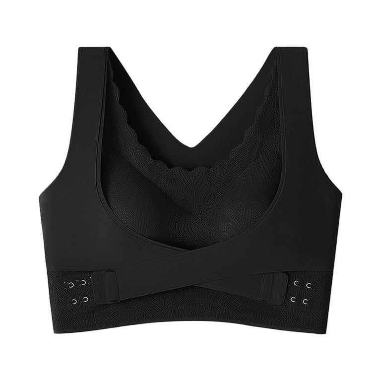 DAASK InstaCool Liftup Air Bra, Front Cross Side Buckle Lace Bra Adjustable  Plus Size Shockproof Wireless Push Up Sports Underwear : :  Fashion