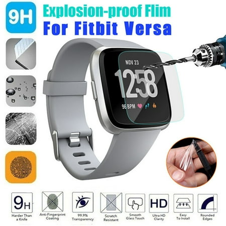 1 Pcs/2 Pcs Fitbit Versa Screen Protector Tempered Glass Ultra Slim Guard (with (Best Screen Guard Company)