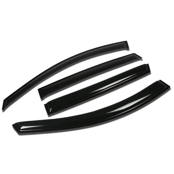 DNA Motoring WVS-212 For 2008 to 2014 Buick Enclave 4pcs Window Vent Visor Deflector Rain Guard (Dark Smoke) 09 10 11 12 13