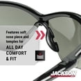 thumbnail image 2 of Lentes de Seguridad Jackson Safety SG Paquete de 12 con Lente Ahumado, 2 of 9