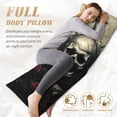 thumbnail image 4 of Bixox Vintage Winged Rose Skull Print Body Pillow Cover with Zipper Closure, Cozy Fuzzy Fleece Body Pillow Case Cover 20 x 54 Inches,Long Body Pillow Pillowcase, 4 of 6
