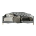 thumbnail image 3 of Castle Place Upholstered Button Tufted Twin Daybed, Light Grey, 3 of 5