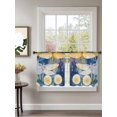 thumbnail image 2 of Spring Dragonfly Sheer Curtains 2 Panels Set Pastoral Dandelion Flower Lihgt Filtering Rod Pocket Voile Drape, Semi Sheer Window Curtains for Bedroom Living Room, 52"x54", 2 of 5