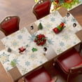 thumbnail image 6 of Christmas Placemats Set Of 4, Snowflakes Winter Table Decorations for Home Party Decor, 12x18 inch, Polyester, 6 of 7
