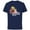 Navy, variant on The Simpsons Bart Simpson Skate Royalty - Short Sleeve Cotton T-Shirt for Adults - Customized-Black
