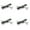 4PK-Black, variant on EYE ZOOM 4 Pack Compact Metal Rimless Reading Glasses with Light Slim Hard Case for Men Women (Gunmetal,+2.00)