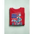 thumbnail image 3 of Chill Mode Activated - Fun ICEE Polar-Bear Graphic Sweatshirt Women's, 3 of 4