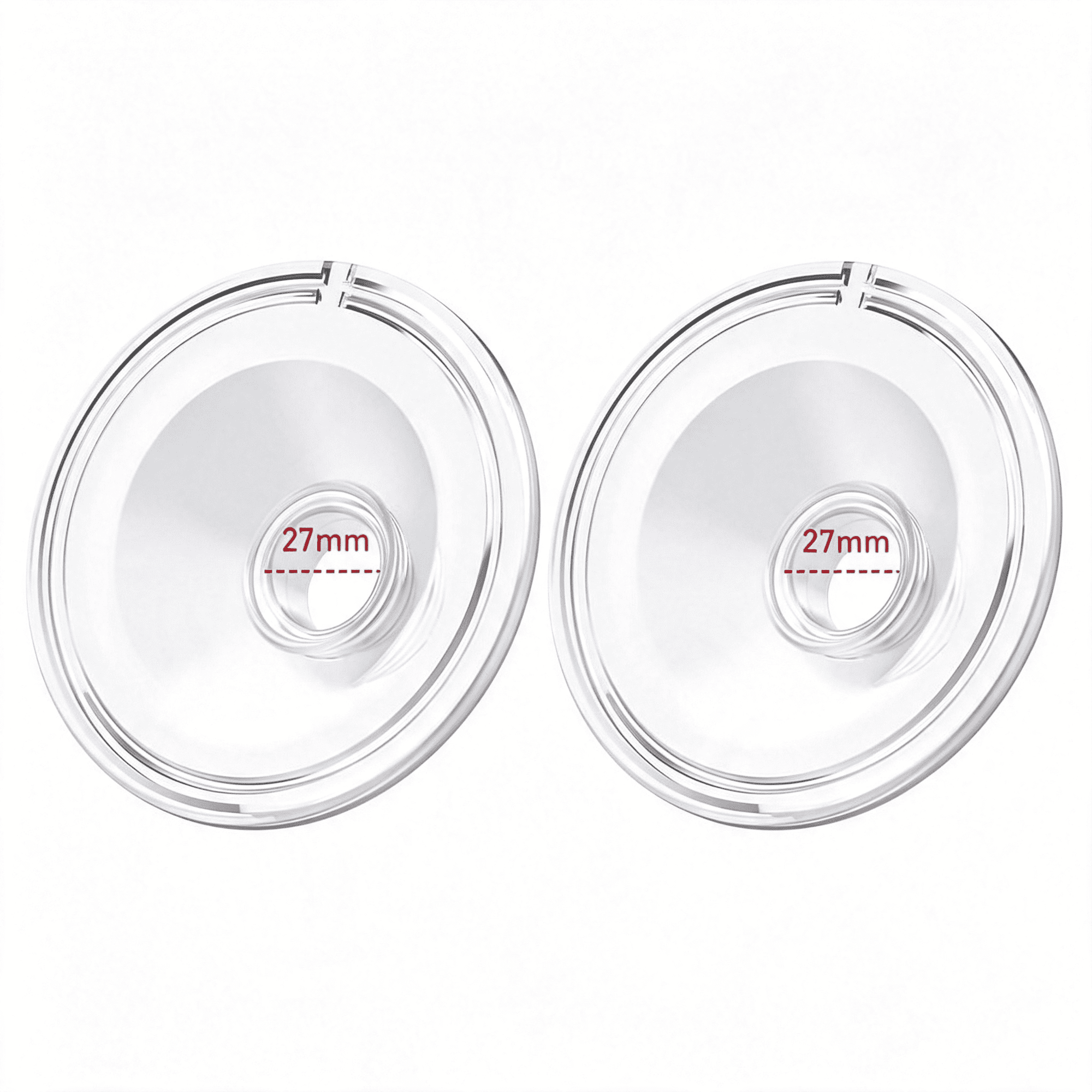 XIRQI 2Pcs Silicone Flange 27Mm Compatible with S12 Pro/S9 Pro/S12 Breast Pump,Tsrete S12/Kmaier S12 Wearable Breast Pumps, Shield 27Mm Flange Parts