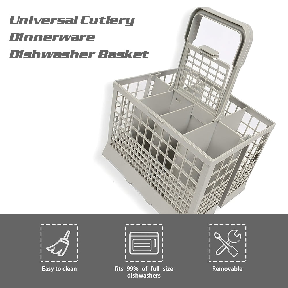 Cutlery Dinnerware Dishwasher Basket Universal Dishwasher Basket Replacement Rack Accessory Cutlery Holder fits for Most Dishwasher