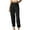Black, variant on Mgmyaa Women's Summer High Waisted Pants 2025 Casual Ankle Length Pant for Work Office Trouser Slacks with Pockets