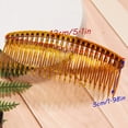 thumbnail image 4 of 4pcs Plastic Hair Clip For Thick Hair With Teeth, Large Hair Side Comb, French Hair Clip For Women, Coffee Black Hair Clip For Hair Fine Girl HairAccessories, 4 of 5
