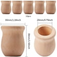 thumbnail image 3 of 1.5 Inch 10pcs Unfinished Blank Wooden Vase Flower Vase Candle Cups Handmade Natural Flower Container Candle Holders Candlesticks DIY Painting Decor for DIY Hand Painting Crafts Home Decor, 3 of 9