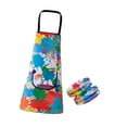 thumbnail image 4 of Siruishop Art Apron Soft Birthday Gift Portable Kids Apron for Cooking Handwork Baking M, 4 of 8