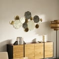 thumbnail image 4 of LuxenHome Modern Multi-Color Abstract Metal Wall Art, 45.7" W Contemporary Home Decor, 4 of 12
