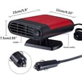 thumbnail image 3 of Calentador de coche ventilador calentador de coche 12V / 24V coche calentador eléctrico con aire frío y caliente descongelación de nieve nebulizador eliminador. Levamdar WLJ-3932, 3 of 5