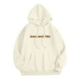 thumbnail image 6 of zaveiop Jesus Loves You Hoodie Womens Christian Sweatshirt Christian Hoodies Oversized Jesus Sweatshirt Long Sleeve Pullover (Beige, 3XL), 6 of 6