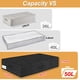 thumbnail image 2 of Almacenamiento debajo de la cama, paquete de 2 bolsas de almacenamiento debajo de la cama con tapa, organizador de cajones de almacenamiento de ropa resistente y plegable con 3 asas, caja de almacenam, 2 of 5