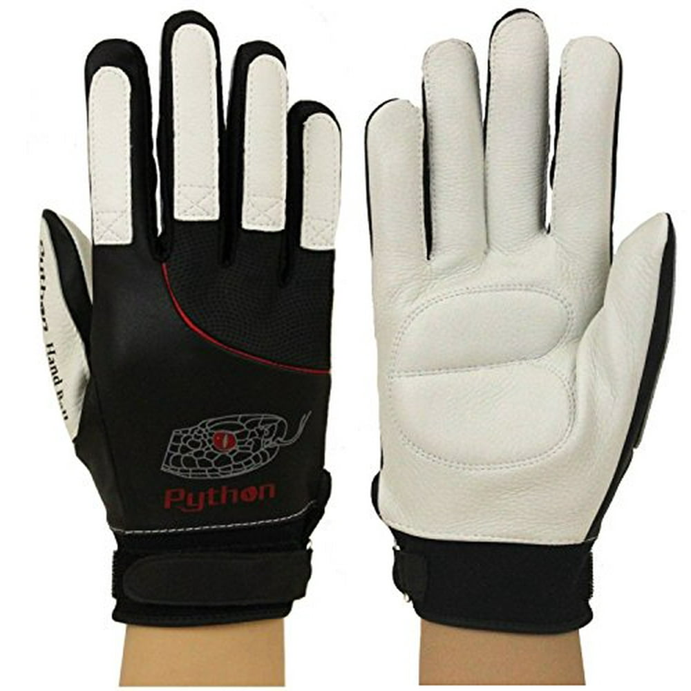 Python Deluxe Handball Glove (Pair) (Padded) (w/Strap) (Large