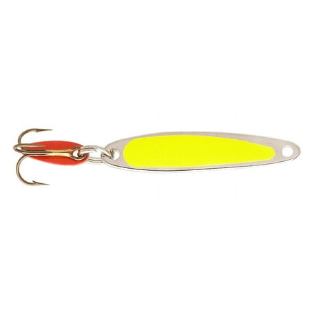 UPC: 0045816201012 | Bay de Noc Swedish Pimple Lures Fluorescent Yellow/Nickel