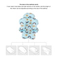 thumbnail image 4 of Alfombrilla universal para bañera de bebé, asiento de baño de bebé cómodo, suave y plegable flotante para baby shower, 4 of 7