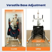 VOCIC Electric Patient Transfer Lift, Hydraulic Body Lift for Elderly, Foldable, Home Care, 440LBS