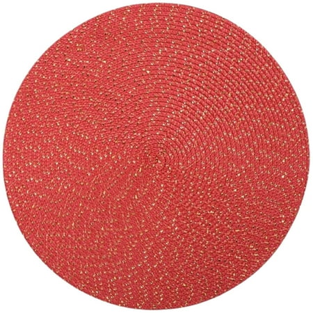 

Meiiso Discount! Placemats 4 Pieces of Hand-Woven Placemats Insulation Mats Dining Table Anti-Slip Mats Rd2 A Weight: 74g 14.82*10.92*1.56In Pp Placemat X4 Kitchen Mat