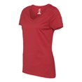 thumbnail image 5 of Hanes T-Shirt à Col en V Nano-T pour Femmes, 2X, Rouge Vintage, 5 of 5