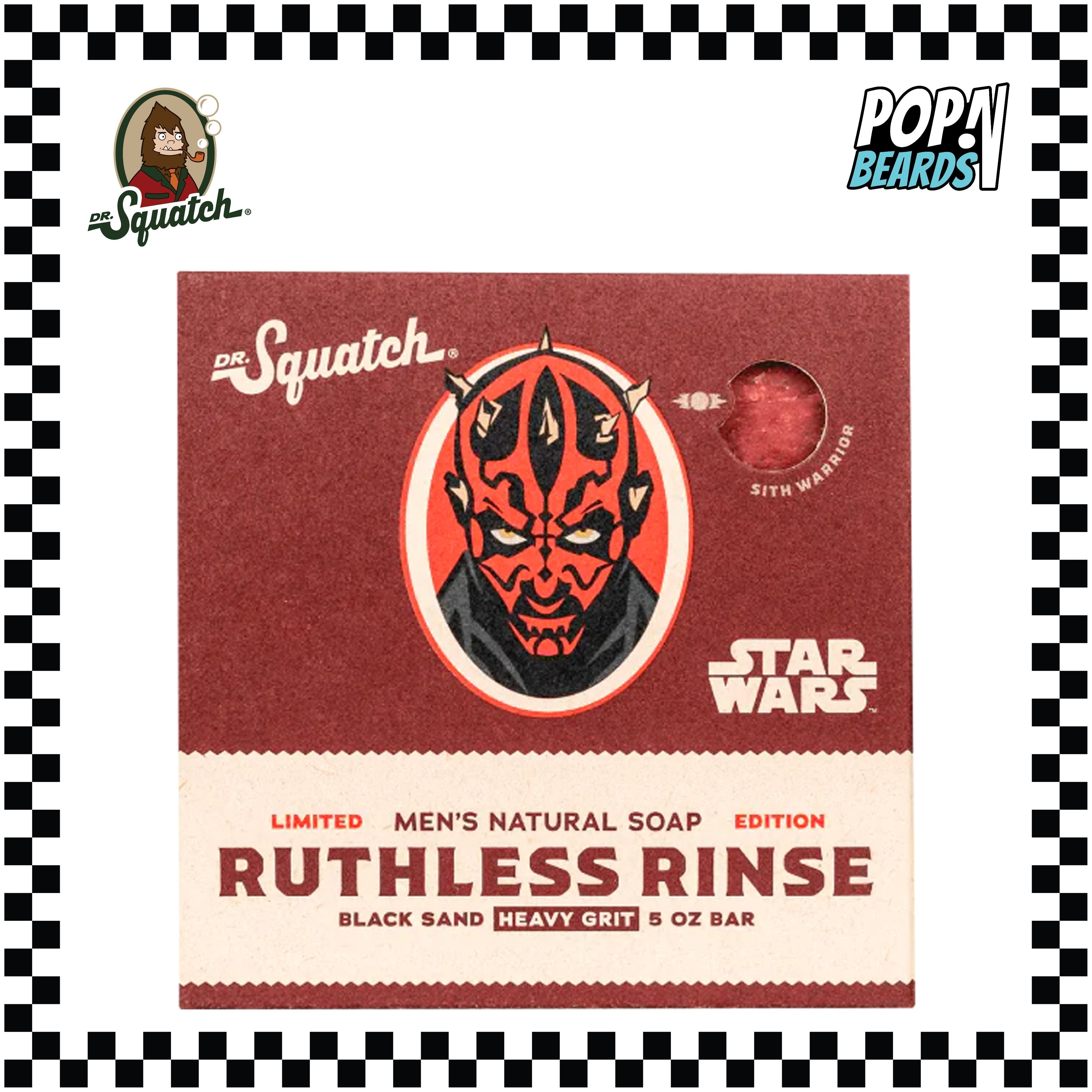 Dr. Squatch Ruthless Rinse Star Wars Natural Bar Soap for Men, 5 oz