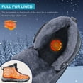 thumbnail image 3 of Ecetana Snow Boots for Men Winter Warm Ankle Boots Non-Slip Waterproof Outdoor Hiking Shoes, 3 of 6