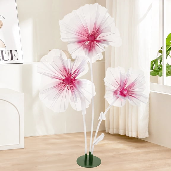 Wedding Decorations for Reception, Giant Floor Standing Flowers, Huge Artificial Silk Flowers, Large Photo Prop for Wedding Party Backdrop Decoration