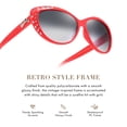 thumbnail image 7 of Giselle Cat Eye Rhinestone Kids Retro Sunglasses for Teens Girls Children Age 6-14 Trendy Glasses, 7 of 7