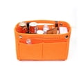 thumbnail image 1 of Portable Tote Insert Liner Travel Multifunctional Phone Purses Pouch Makeup Storage Bag Cosmetic Organizer Toiletry Liner Bags Felt Insert Bag ORANGE, 1 of 8